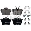 Febi Bremsscheiben Bremsbeläge Hinten für Peugeot 407 SW