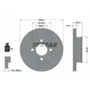 Original TEXTAR 92146803 Bremsscheiben 2 Stück vorne für HYUNDAI