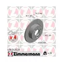 ZIMMERMANN 470.2425.00 Bremsscheiben 2 Stück RENAULT