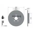 TEXTAR 92224003 Bremsscheiben 2 Stück TOYOTA