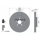 TEXTAR 92287405 Bremsscheiben 2 Stück vorne VOLVO
