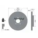 TEXTAR 92290003 Bremsscheiben 2 Stück hinten für OPEL