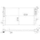 Kühler Motorkühlung Mahle CR 840 001S Behr für Renault