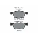 Bremsbelagsatz Scheibenbremse Textar 2253105 Q+ für Ford Hinterachse