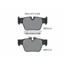 Bremsbelagsatz Scheibenbremse Textar 2621201 Q+ für Bmw Hinterachse