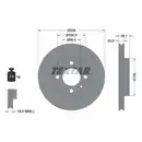 Textar Bremsenset Bremsscheiben 239 mm belüftet Bremsbeläge vorn Golf III