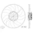 Lüfter Motorkühlung Mahle CFF 312 000S Behr für Audi für Porsche für VW Links