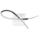 FEBI BILSTEIN 04206 Kupplungsseilzug für OPEL