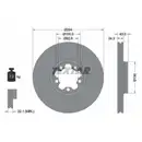 TEXTAR 92103803 Bremsscheiben 2 Stück FORD