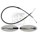 FEBI BILSTEIN 37272 Handbremsseil für MERCEDES-BENZ, VW