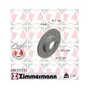 Original ZIMMERMANN 600.3217.52 Bremsscheiben 2 Stück für SEAT