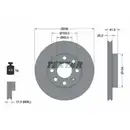TEXTAR 92029603 Bremsscheiben 2 Stück OPEL