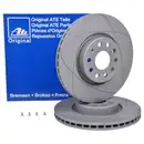 ATE 24.0325-0158.1 Power Disc Bremsscheiben 2 Stück VW