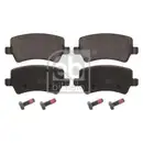 Febi Bremsscheiben Bremsbeläge Hinten für Volvo V60 1 155 V70 3 135