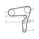 CONTINENTAL CTAM CT1076K1 Zahnriemen Kit