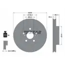 TEXTAR 92225003 Bremsscheiben 2 Stück TOYOTA