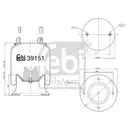FEBI BILSTEIN 39151 Luftfederbalg