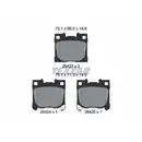 Bremsbelagsatz Scheibenbremse Textar 2642301 für Toyota Hinterachse