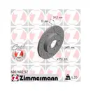 Original ZIMMERMANN 600.1602.52 Bremsscheiben 2 Stück für VW