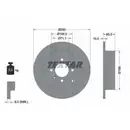 TEXTAR 92080703 Bremsscheiben 2 Stück PEUGEOT