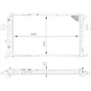Kühler Motorkühlung Mahle CR 320 000S Behr für Opel für Vauxhall