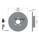 TEXTAR 92031803 Bremsscheiben 2 Stück MERCEDES-BENZ