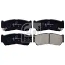 Febi Bremsscheiben Bremsbeläge Hinten für Hyundai Santa F CM