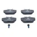 ATE Set Scheiben Ø260 vorn Ø258 hinten belüftet Bremsbeläge WK BMW 3er E30