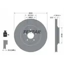 TEXTAR 92160403 Bremsscheiben 2 Stück AUDI