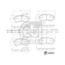 Febi Bremsscheiben Bremsbeläge Vorne für Fiat Ducato 250x Peugeot Boxer