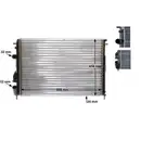 Kühler Motorkühlung Mahle CR 493 000S Behr für Renault