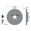 TEXTAR 92239803 Bremsscheiben 2 Stück OPEL