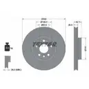 TEXTAR 92159205 Bremsscheiben 2 Stück vorne für VOLVO