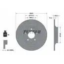 TEXTAR 92242703 Bremsscheiben 2 Stück MAZDA