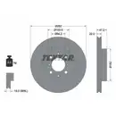 TEXTAR 92070600 Bremsscheiben 2 Stück ROVER