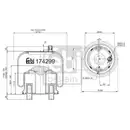 Federbalg Luftfederung Febi Bilstein 174299 für Mercedes Benz für Mercedes Benz
