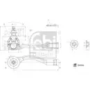 FEBI BILSTEIN 184966 Spurstangenendstück für HYUNDAI