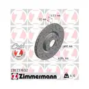 Original ZIMMERMANN 230.2370.52 Bremsscheiben 2 Stück für FIAT