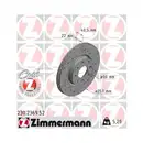 Original Zimmermann 230.2369.52 Bremsscheiben 2 Stück für FIAT