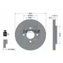 TEXTAR 92043103 Bremsscheiben 2 Stück PEUGEOT