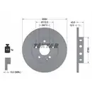 Textar Bremsenset Scheiben 284 mm voll Bremsbeläge vorn Mercedes C-Klasse W202