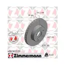 Zimmermann 400.3653.20 Bremsscheiben 2 Stück MERCEDES-BENZ
