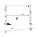 MAHLE CR 1155 000P Kühlmittelkühler für RENAULT