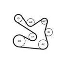 CONTINENTAL CTAM 7PK1605K1 Keilrippenriemen Kit