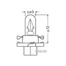 OSRAM 2351MFX6 Glühlampe Sockel 1,2W 12V BX8,4d BX8.4d