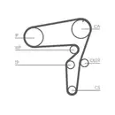 CONTINENTAL CTAM CT1105K2 Zahnriemen Kit