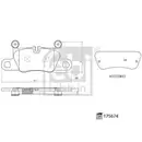FEBI BILSTEIN 175674 Bremsbelagsatz für PORSCHE
