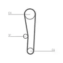 CONTINENTAL CTAM CT1062 Zahnriemen