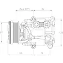 Kompressor Klimaanlage Mahle ACP 22 000P Behr *** Premium Line *** für Ford