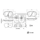 FEBI BILSTEIN 172168 Bremsbelagsatz für AUDI